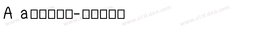 A a小狐狸加粗字体转换